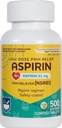 Aspirin Enteric Tablets - 81 mg Aspirin - 500 Počet - Nízká dávka pro zmírnění bolesti hlavy - Bezpečnost - Aspirin Regimen - Migréna Medicine - Bolest