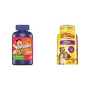 Flintstones Vitamíny Žvýkací Dětské Vitamíny, Kompletní Multivitamin & L 'il Critters Fiber Daily Gummy Dodatek pro děti, pro stravovací podporu, Berry a Lemon Flavors, 90 Gumy