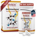 Smrazení Spermidine doplňky Kůže & Anti- Aging Podpora - 120 Vegan Caps 100% přírodní polyaminy pro muže a ženy, Celkové Wellness - Non- GMO, USA Made - s vysokým spermidinu, zinek & Thiamin