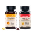 NatureWise Vitamin D3 5000iu, B12 1000mcg Duševní Clarity Energy Support Imunitary Health Non- GMO gluten Volné ponožky Olive Oil