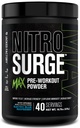 Jacked Factory Nitroflusion Max High Performance Pre Workout Powder - Předcvičení w / Nootropní ingredience pro intenzivní soustředění, čerpadla, hladká energie, Endurance - 40 Služeb, Electric Blue Raspberry