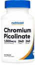 Nutricost Chromium 1000mcg, 240 Tablet - Gluten Free, Non- GMO
