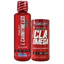 iSatori L- Carnitin LS3 Blue Raspberry 1500mg (32 Servings) Ultra CLA (90 Softgels), Liquid L- Carnitin with Acetyl, Omega 3 6 9 Safflever Oil