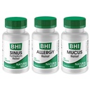 MediNatura BHI Multisymptom Flare- Up Defense Bundle Sinus Relief Tablety (100) Mucus Relief Tablety (100) + Allerics Relief Tablety (100) Homeopatická Relief - Fast- acting, Quick- Disolute