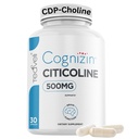 Teaveli Cognizin Citikoline- 500mg CDP Choline Capsules - Klinicky studovaný dodatek k podpoře jasnosti, koncentrace a paměti - Nejbiologičtější forma doplňků Choline - 30 Služeb