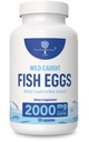 Volně žijící ryby vejce 2,000mg - Omega 3 dodatek pro oko, zdraví mozku, podporuje imunitu, kosti a zuby, mood podpora s Omega 3-6-9 Rybí vaječné kapsle