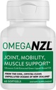 Original Omega-3 Joint Support Supplement, Best Natural Muscle Relief, Green Lipped Mussel Oil, 60 Softgels, No Fishy After taste
