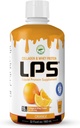 LPS tekutý kolagen & syrovátkové bílkoviny dodatek - Sugar- Free, Dye- Free, Non-GMO Drink - Hydrolyzované kolagen & Syrovátka Peptides podporuje zdravou pleť & vlasy pro muže & ženy, oranžová, 32 fl oz
