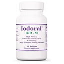 Optimox Iodoral 50 mg Supplement - Iodidové tablety draselné, Podpora štítné žlázy, Denní vitamíny a minerály, Lugolovo Jodové řešení - 30 Počet.