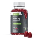Viteey Prebiotic Fiber Gummies pro dospělé, 5g - Gut Health & Digestive Soluble Fiber Supplement Gummies - Nulový cukr přidaný, Vegan, gluten- Free - 60 Počet
