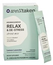 Ashwagandha Relax & De-Stress Powder - Lemon Lavender 14ct Box - 600mg Ashwagandha, 200mg L-Theanine, Holy Basil - Podporuje Stress, Relaxation - Vegan, No Add Sugar - 14 Služeb