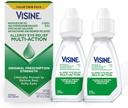 Visinní alergie Oční Relief Multi- Akce Antihistamin & Reliever Oční kapky s feniramine Maleate & Naphazolin HCl, Oční kapka léčba pro červenou, Itchy, Alergie Oči, 0.5 f. oz, 2 Pack
