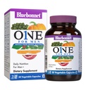 Bluebonnet Nutrition One for Men Whole Food- Based Multiple, Daily Nutrition *, Non- GMO, Vegetarian Friendly, Kosher, Gluten- Free, Soy- Free, Dairy- Free, Iron Free, 30 Zeleninové kapsle, 30 Služební cesty