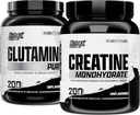 Nutrex Research Creatin Monohydrát Prášek 200 Serv & L Glutamin Prášek 200 Serv Bundle
