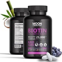Premium Biotin 5000 mcg Kosmetický komplex s kolagen, Keratin, Hyaluronic Acid, Vitamin A, D3, B-Complex, Calcuim & Kokosový olej. Růst vlasů, hřebíky, kůže. Pro muže a ženy. 60 Váhy