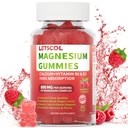 Glycinát hořečnatý Žvýkačky 800mg per Serving, Supplement bez hořčíku s malátem hořečnatým, vápník, vitamin D3, B6, CoQ10 pro podporu klidu a spánek pro dospělé děti
