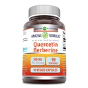 Amazing Applicas Quercetin Berberine - 250mg Berberine a 250mg Quercetin, 90 Veggie Kapsle dodatek 124; Non-GMO CLAS124; gluten Free CLAS124; Made in USA CLAS124; Ideální pro vegetariány