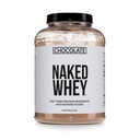 NAKED syrovátka doplněk prášek, čokoláda, GMO zdarma, Soy zdarma, gluten zdarma pomoc růst svalů a obnovy 60 Služeb, 5 Ib