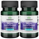 Swanson Iron (Ferrous Fumarate) - Minerální dodatek k podpoře energie - Vysoce koncentrovaný vzorec asistentů v dodávky kyslíku a mastné kyseliny metabolismus 60 Sgels (2 Pack)