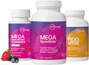 Mikrobiomy Labs Celá rodina Probiotická Bundle - MegaSporeBiotic pro dospělé, Probiotické gumy pro děti, a FidoSpore Probiotika pro psy a kočky