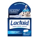 Lactaid Fast Act Intolerance Lactosa Caplet with Lactase Enzyme, Dairy Relief from Gas, Floating & Diarhea, 9000 FCC Lactosa Intolerance Pills, 96 Individual Travel On- The- - Back (96 x 1 ct)