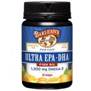 Barlean 's Omega 3 Rybí olej doplňky, Doplněk kalhotky pro muže a ženy, 1300 mg Ultra EPA a DHA mastné kyseliny, Orange ochucené, 60 Počet