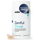 Mida Health ® Zenful Sleep 6- in-1 Natural Sleep Aid pro dospělé bez melatoninu 124; Deep Sleep Supplement with Ashwagandha KSM-66 ® and Venetron ® PHAR124; Podporuje Cortisol Balance 124; 90 Kapsle