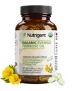 Organic Evening Primrose Oil Supplement, 940 mg 100% Čisté s 10% GLA, High Absorption Liquid Organic Capsules, Promotes Women 's Health & Skin Health, Cold Pressed, 60 Count