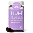 HUM Klid Ashwagandha Gummies pro ženy a muže, L- Theanine Ashwagandha Doplňky pro denní relaxaci a Clarity Podpora, Vegan rychle působící gumy Formule, Smíšené Berry Flavor, 60 Gummies