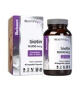 Bluebonnet Nutrition Beautiful Ally Biotin 10.000 mcg, Zesilovat vlasy a nehty *, Non- GMO, Vegan, Kosher Certified, Gluten- Free, Soy- Free, 90 Zeleninové kapsle, 90 Služeb