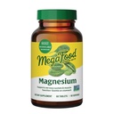 MegaFood Magnesium - Podporuje srdce a nervový systém - doplněk hořčíku s fermentovaným magnesium- Glycinát - Vegan, gluten- Free, Non- GMO a Kosher - Made Without 9 Food Alergens - 60 Tabs