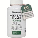 PRISTINE 's Holy Basil Capsules - 500 mg gluten Free Imunity & Relaxation Supplement - 60 Day Supply - Tulsi Holy Basil Leaf Extract Capsules - Vegan - Non- GMO
