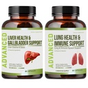Lung Health & Imunitation Supplement - Lung Cleanse a Detox s imunitou vitamíny pro lepší plíce, imunitní obrana, jasné plíce & Deep Breathing včetně Quercetin & Cordyceps. Dodávka za dva měsíce