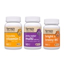 Renzo Vitamíny Zpět na školní Bundle, Bright & Brainy Vitamin B6, Picky jedlík Děti Multivitamin, a děti Vitamin C s Elderberry & Zinek pro imunitní podporu