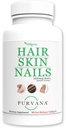 Wellgenix Purvana Vlasy, kůže a nehty - Jeden den Softgel - 2500mcg Biotin, DMAE, MSM, Koňský ocas, Grape Seed Extract - Anti Aging, PCOS & Postpartum růst vlasů, silné nehty (90 Počet)