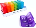 e-Pill 6 krát denně x 7 dní týdně Pill Organizátor, Vitamin, a medicína Box - Multicolor