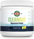 Kal Cleaout Magnesium Plus Psylium Husk Powder - Lemon Lime - Oxid hořečnatý s doplňkem vlákna - Regulation Support Drink Mix - No Sugar - 60- Day Garance, 40 Servings, 8.5 OZ