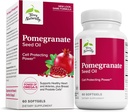 Terry Přirozeně Granátový olej - Dietní dodatek k podpoře kardiovaskulárního zdraví - Herbal Non- GMO dodatek s Omega-5 & Granátový extrakt - 60 Softgels
