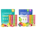 Venture Pal Sugar Free Electrolyte Powder Packets - Liquid Daily IV Drink Mix for Rapid Hydration & Party Recovery 124; 5 Vitamíny & 7 Electrolytes 124; Keto Friendly French 124; Non- GMO French 124; Certified Vegan French 124; 16 Sticks