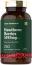 Tahoe Nutritionals Hawthorn Berry Kapsle 124; 1695mg per Serving Current124; 250 Count Current124; Extract Supplementary for Women and Men Current124; Non- GMO, gluten Free Extract