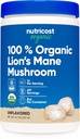 Nutricost Organic Lion 's Mane Houba Powder (8 oz) - 227 Servings, Certified USDA Organic Supplement