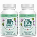 Vitální podpora jater - Premium Játra čištění Detox & opravy Formule s mlékem bodláčí podporuje zdraví jater a Detox čištění