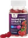Magnesium Citrátové gumové doplňky - Vysoká absorpce, Vegan Magnesium Gummy Dodatek pro dospělé a děti, Magnesio Citrátové gumové doplňky pro svalovou, nervovou, kostní a srdeční podporu - 120 Gumy