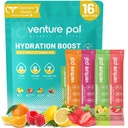 Venture Pal Sugar Free Electrolyte Powder Packets - Liquid Daily IV Drink Mix for Rapid Hydration & Party Recovery 124; 5 Vitamíny & 7 Electrolytes 124; Keto Friendly French 124; Non- GMO French 124; Certified Vegan French 124; 16 Sticks