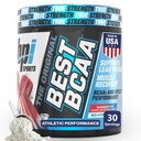 BPI Sports Best BCAA Powder - Muscle Recovery Support - Branched Chain Amino Acids PHAR124; Building Blocks of Protein and Muscle - Post Workout Recovery - Hydration - Rainbow Ice, 30 Servings