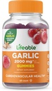Živé česnekové žvýkačky - 2000 mg - Skvělé Ochutnávání přírodní příchutí Gumového vitamínu dodatek - Lepek zdarma, Vegetariánské, GMO zdarma Žvýkací - pro dospělé 90 Žvýkačky