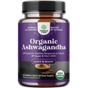 Vysoce silné organické Ashwagandha doplňky - Ashwagandha organické tablety pro podporu nálady a hormonální rovnováhu pro ženy a muže - Root Extract Powder s Black Pepper pro lepší absorpci - 60 Ct
