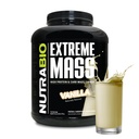 NutraBio Extrémní Masové Gainer Protein Powder, 53G Protein, Čistá hmotnost Gainer, Zvýšení svalové hmoty, plné spektrum aminokyseliny - Vanilla, 6 Pound