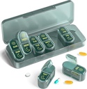Pořadatel 7 dní, Meicine Pill Organizer, Balíček 7 den, Týdenní Pill Organizátor pro cestování, Vitamíny, Rybí oleje, Doplňky