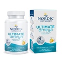 Nordic Naturals Ultimate Omega, Lemon Flavor - 60 Soft Gels - 1280 mg Omega33 - High- potency Fish Oil Supplement with EPA & DHA - Promotes Brain & Heart Health - Non- GMO - 30 Servings